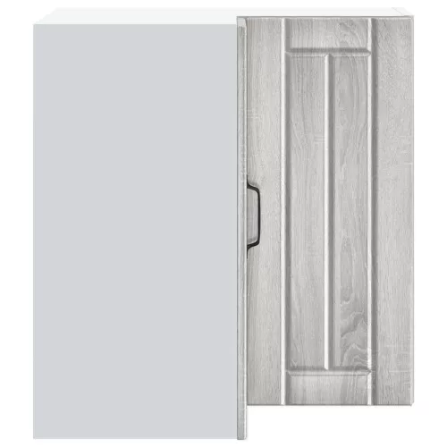  Lucca szürke sonoma színű szerelt fa konyhai fali sarokszekrény