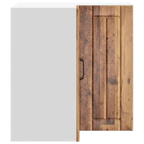  Lucca antik fa színű szerelt fa konyhai fali sarokszekrény