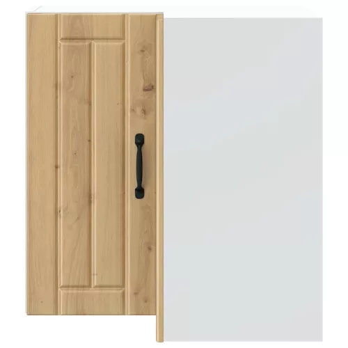  Lucca kézműves tölgy szerelt fa konyhai fali sarokszekrény