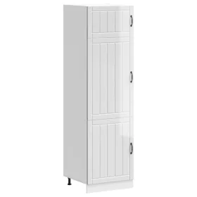  Lucca magasfényű fehér szerelt fa konyhaszekrény