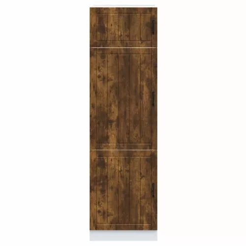  Lucca füstös tölgy színű szerelt fa konyhaszekrény