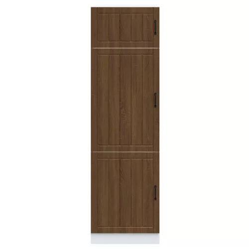  Lucca barna tölgy színű szerelt fa konyhaszekrény