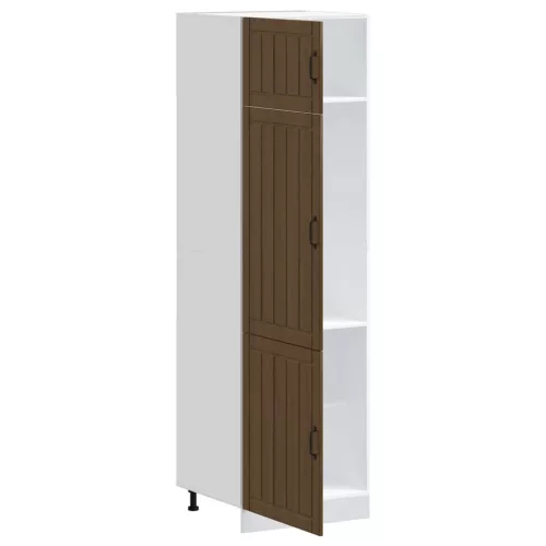  Lucca barna tölgy színű szerelt fa konyhaszekrény