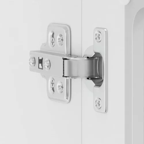  Konyhai fali szekrény üvegajtóval Lucca fehér színű műfa