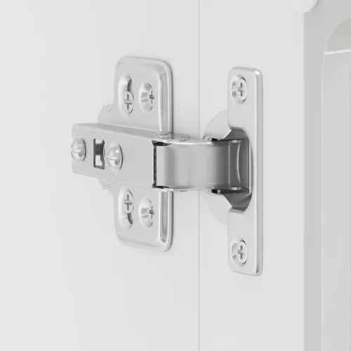  Konyhai fali szekrény üvegajtóval Lucca magasfényű fehér színű