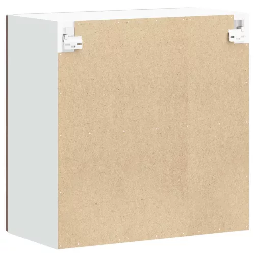  konyhai fali szekrény üvegajtóval Lucca füstölt tölgy