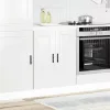  Porto magasfényű fehér szerelt fa konyhai alapszekrény