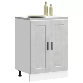  Porto betonszürke szerelt fa konyhai alapszekrény