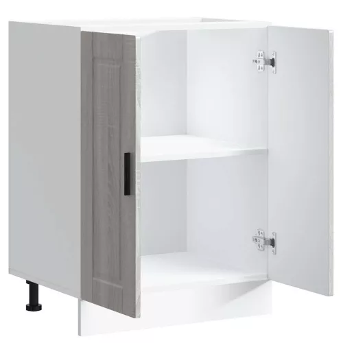  Porto szürke sonoma színű szerelt fa konyhai alapszekrény