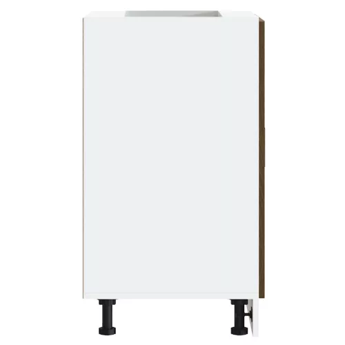  Porto barna tölgy színű szerelt fa konyhai alapszekrény