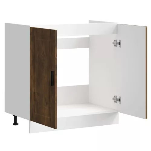  mosdóaljzatos szekrény Porto" Füstölt tölgy Gépelt fa"