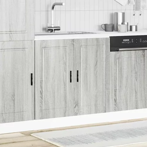  mosdóaljzatos szekrény Porto" Szürke Sonoma Gépelt fa"