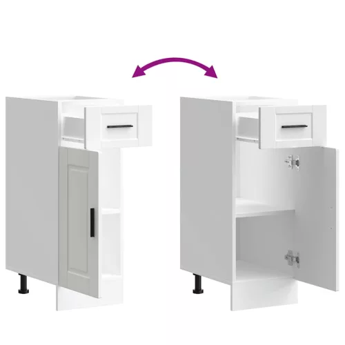  Porto fehér szerelt fa konyhai alapszekrény