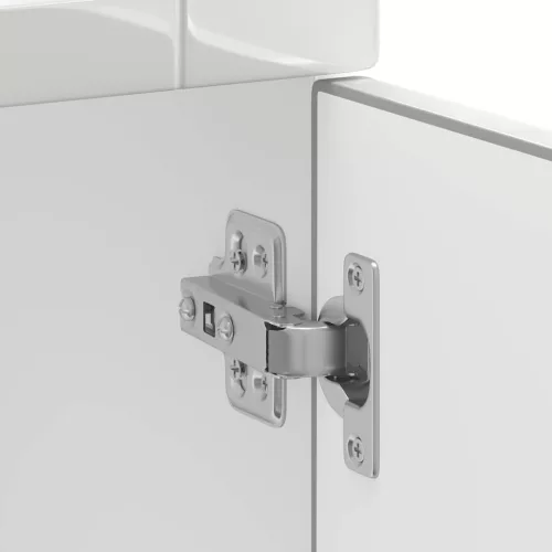  Porto magasfényű fehér szerelt fa konyhai alapszekrény