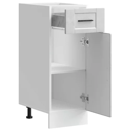  Porto betonszürke szerelt fa konyhai alapszekrény