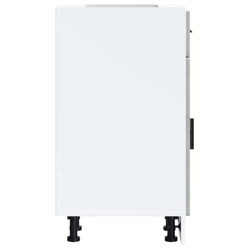  Porto betonszürke szerelt fa konyhai alapszekrény