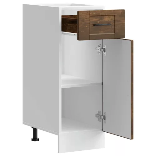  Porto füstös tölgy színű szerelt fa konyhai alapszekrény