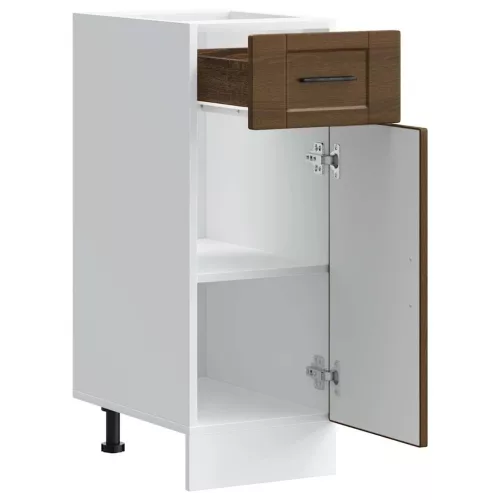  Porto barna tölgy színű szerelt fa konyhai alapszekrény