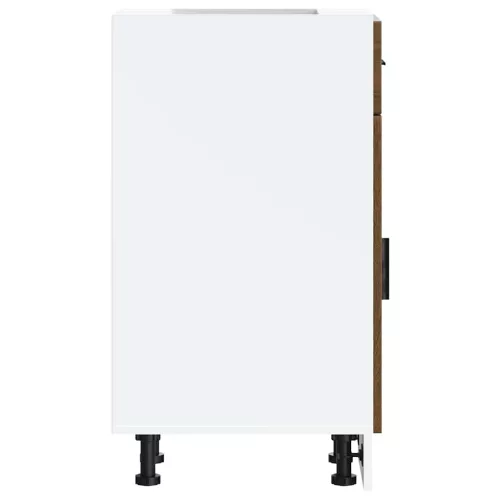  Porto barna tölgy színű szerelt fa konyhai alapszekrény