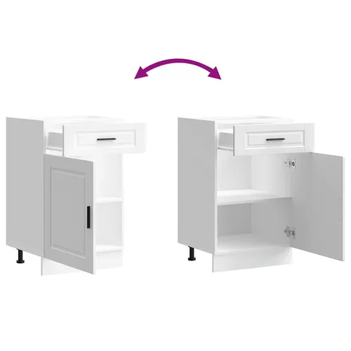  Porto fehér szerelt fa konyhai alapszekrény