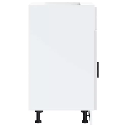  Porto magasfényű fehér szerelt fa konyhai alapszekrény