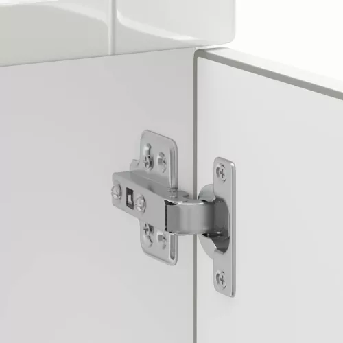  Porto magasfényű fehér szerelt fa konyhai alapszekrény