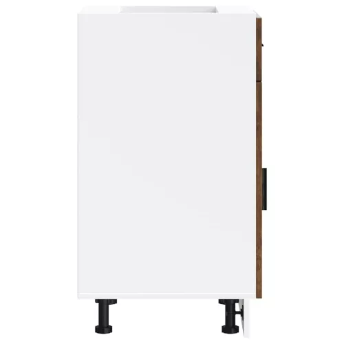  Porto füstös tölgy színű szerelt fa konyhai alapszekrény