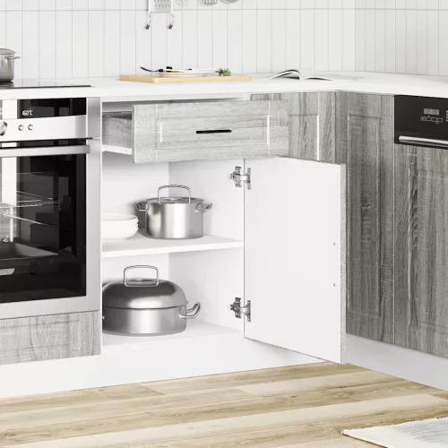  Porto szürke sonoma színű szerelt fa konyhai alapszekrény