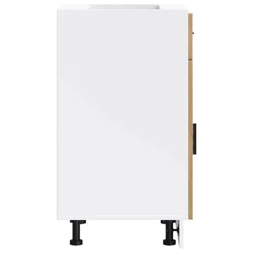  Porto kézműves tölgy színű szerelt fa konyhai alapszekrény