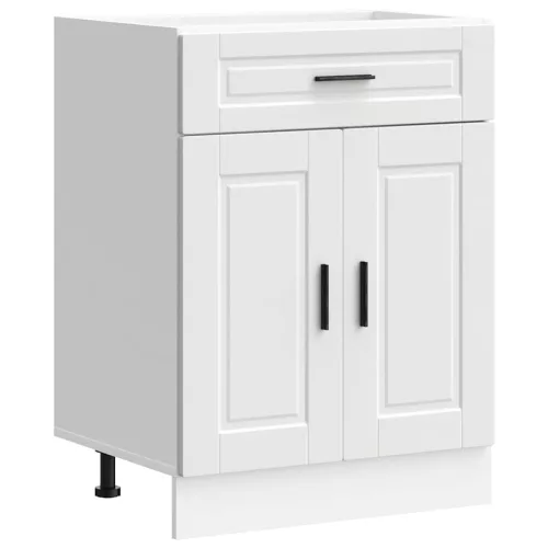  Porto fehér szerelt fa konyhai alapszekrény