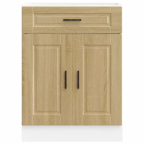  Porto sonoma tölgy színű szerelt fa konyhai alapszekrény