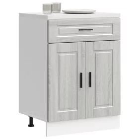    Porto szürke sonoma színű szerelt fa konyhai alapszekrény