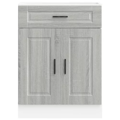  Porto szürke sonoma színű szerelt fa konyhai alapszekrény