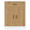  Porto kézműves tölgy színű szerelt fa konyhai alapszekrény