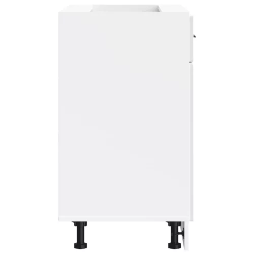  Porto magasfényű fehér szerelt fa konyhai alapszekrény