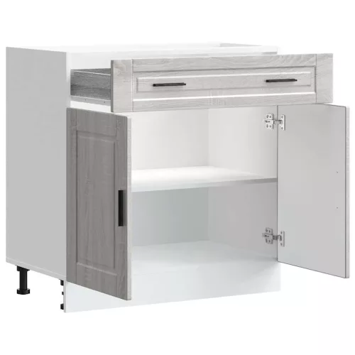  Porto szürke sonoma színű szerelt fa konyhai alapszekrény