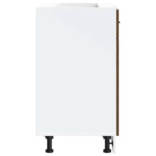  Porto barna tölgy színű szerelt fa konyhai alapszekrény