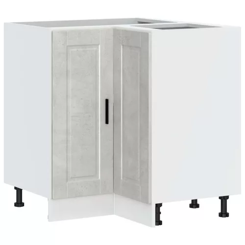  Porto betonszürke szerelt fa Konyha sarokszekrény