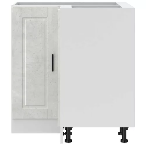  Porto betonszürke szerelt fa Konyha sarokszekrény