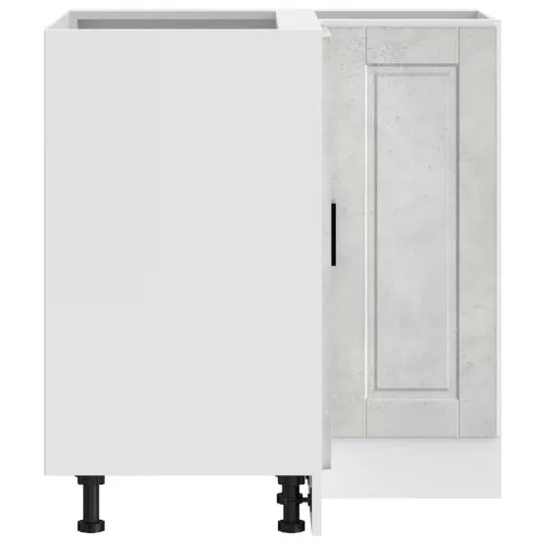  Porto betonszürke szerelt fa Konyha sarokszekrény