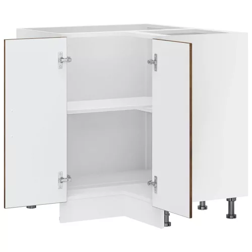  Porto füstös tölgy színű szerelt fa Konyha sarokszekrény