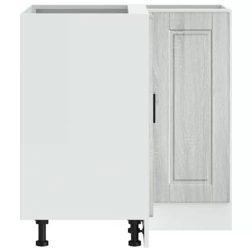  Porto szürke sonoma színű szerelt fa Konyha sarokszekrény