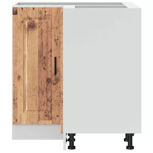  Porto antik fa színű szerelt fa Konyha sarokszekrény