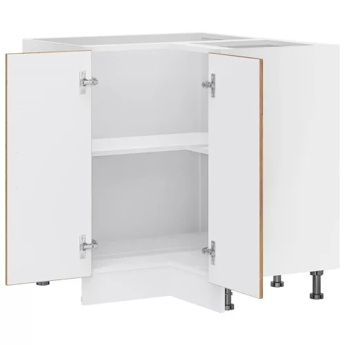  Porto antik fa színű szerelt fa Konyha sarokszekrény