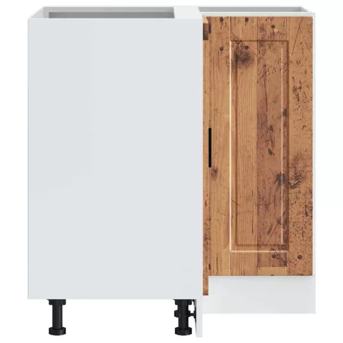  Porto antik fa színű szerelt fa Konyha sarokszekrény