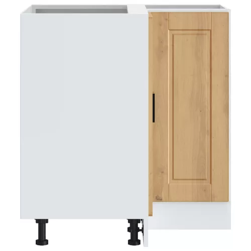  Porto kézműves tölgy színű szerelt fa Konyha sarokszekrény