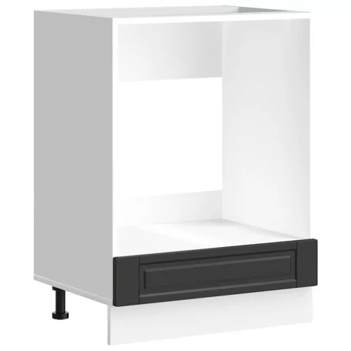  Porto fekete szerelt fa sütőszekrény