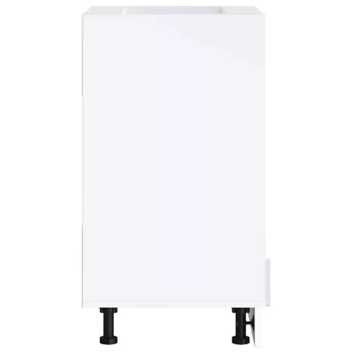  Porto magasfényű fehér szerelt fa sütőszekrény