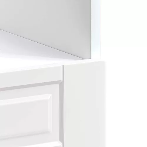  Porto magasfényű fehér szerelt fa sütőszekrény