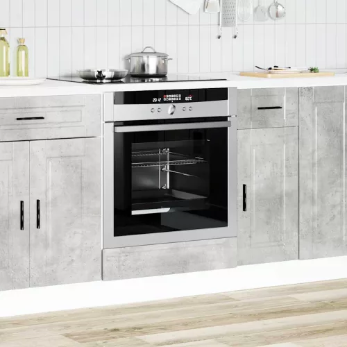  Porto betonszürke szerelt fa sütőszekrény